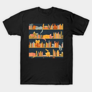 Cozy Cats and Books T-Shirt